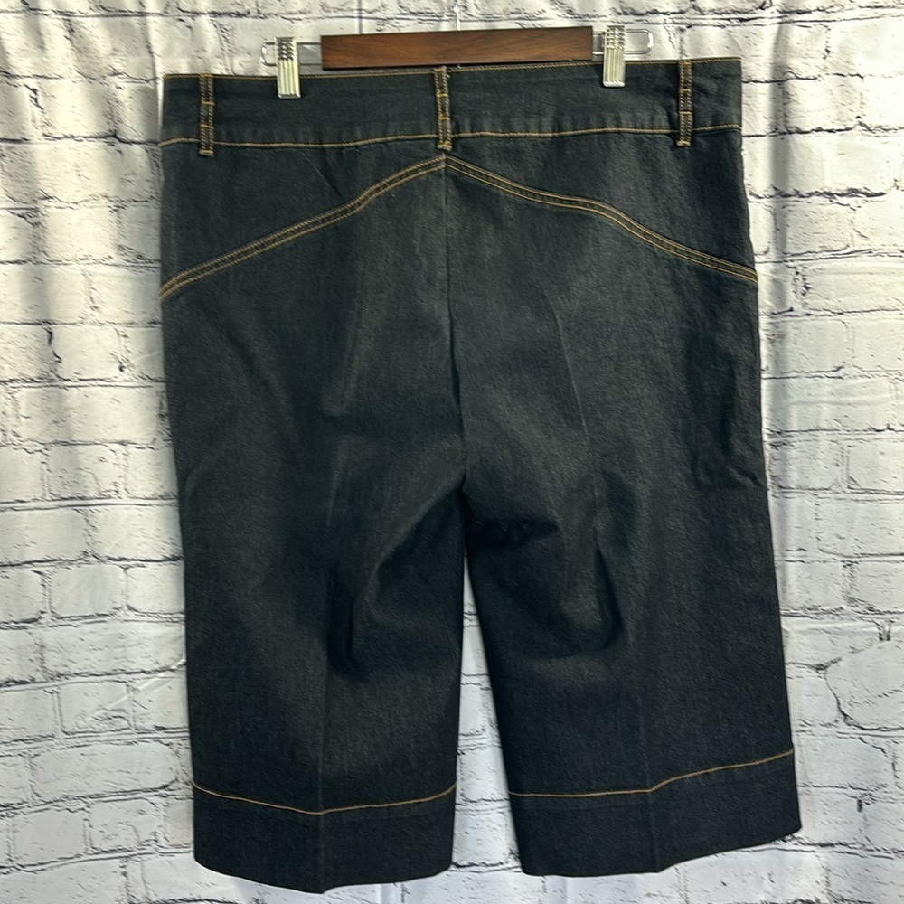 Bisou/Bisou Wide Leg Denim Capris Size 14 - Picture 2 of 9